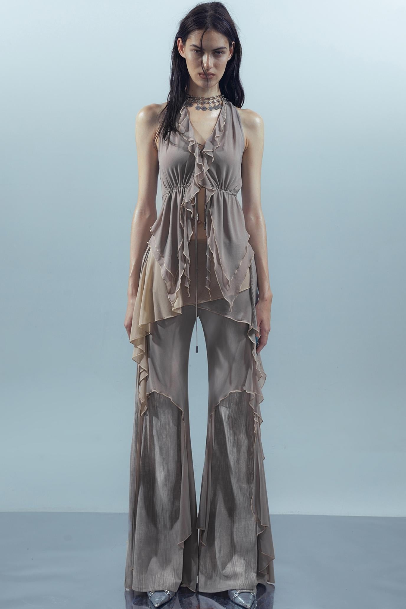 Dreamy Ruffled Mesh Tank