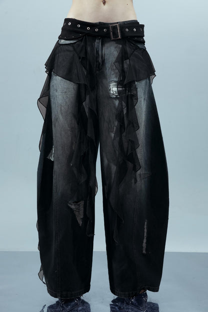 Ruffled Patchwork Curtains