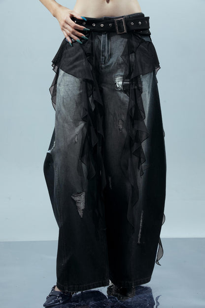 Ruffled Patchwork Curtains