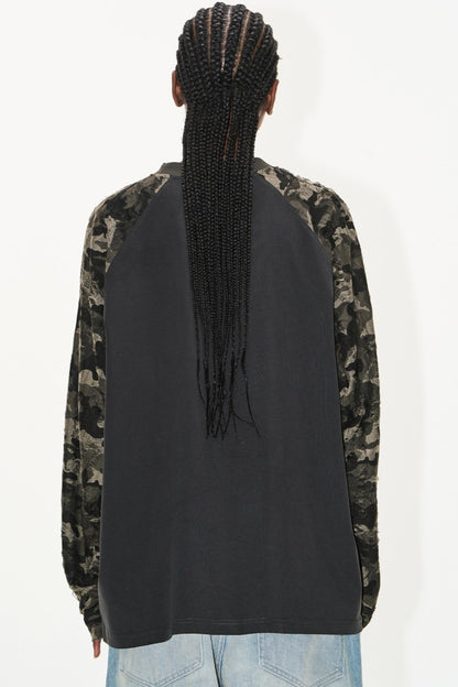 Gray Embroidered T-Shirt