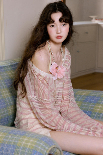 Bohemian Striped Blouse Set-Up