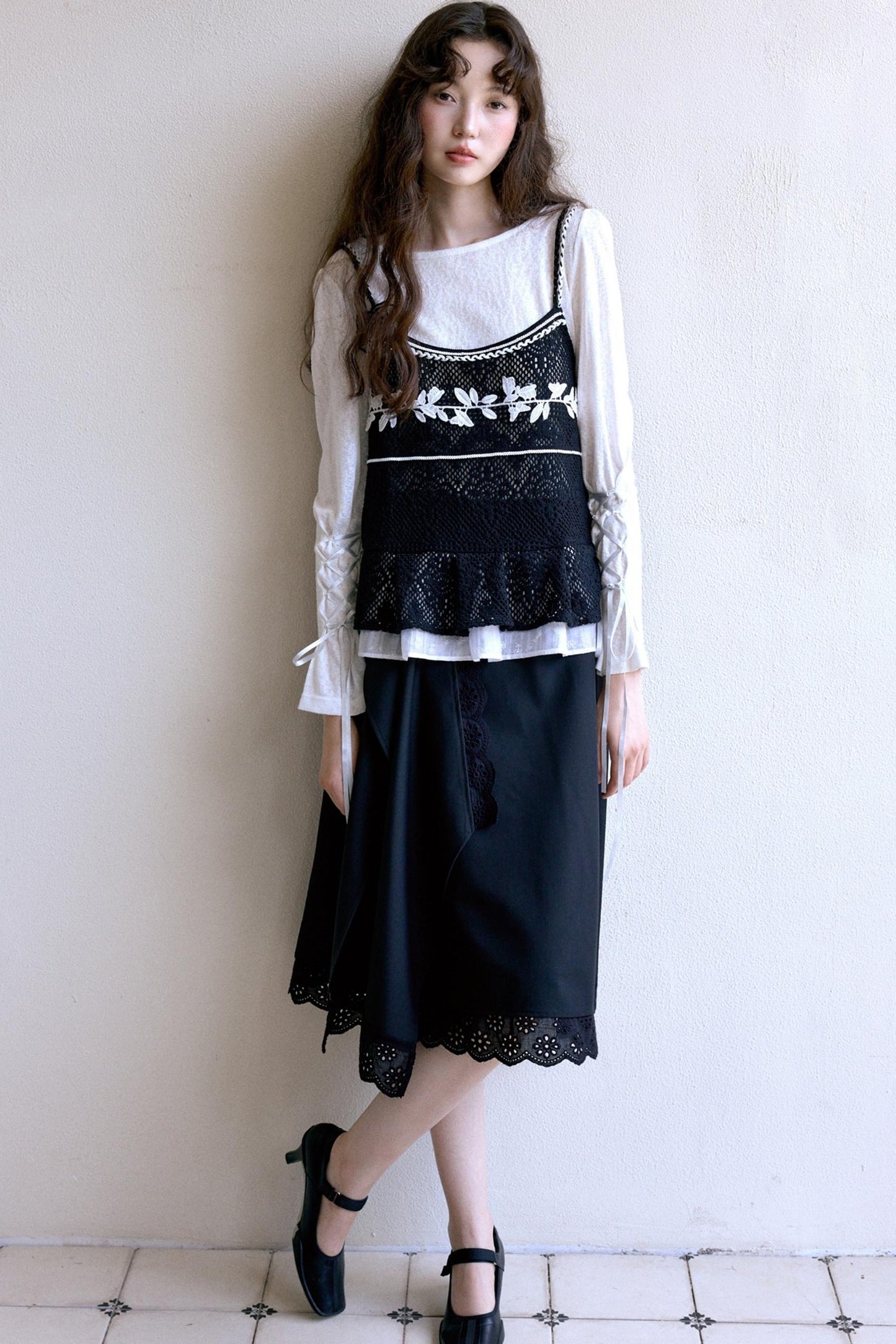 Original Black Retro A-Line Skirt