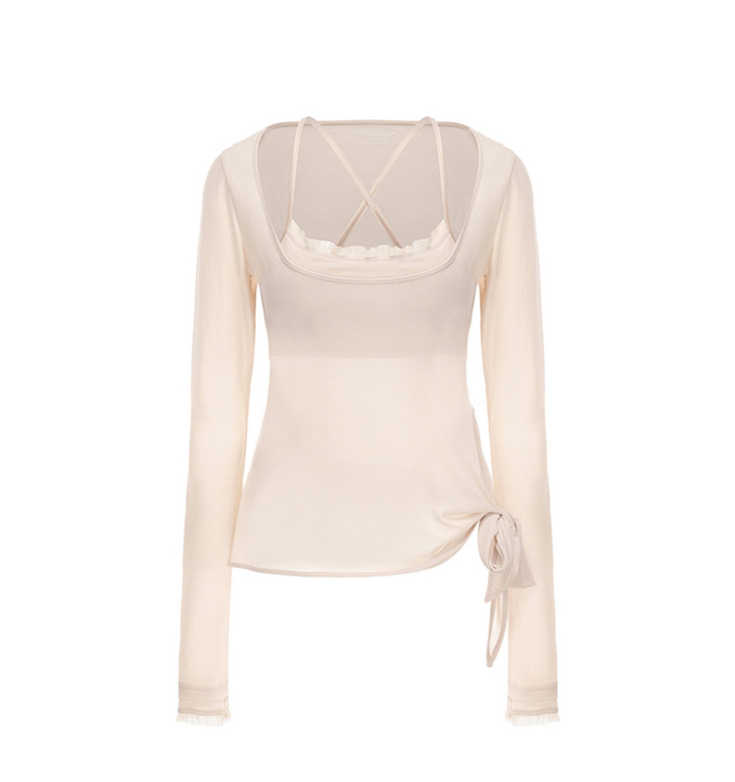 Chic U-Neck Corset Top Set