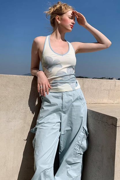 Sunset Floral V-Neck Camisole