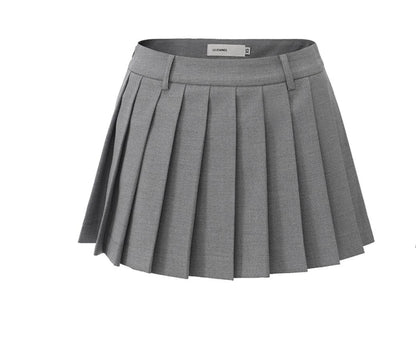 Timeless Grey A-Line Skirt