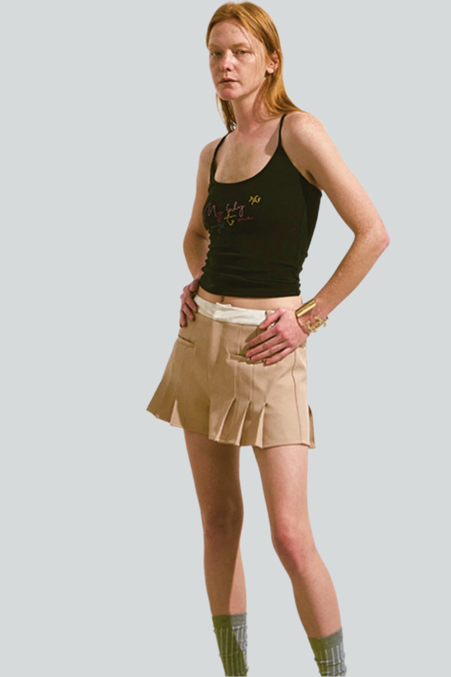 Candy Pleat Slim Pants