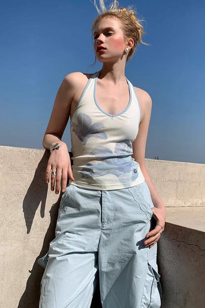 Sunset Floral V-Neck Camisole