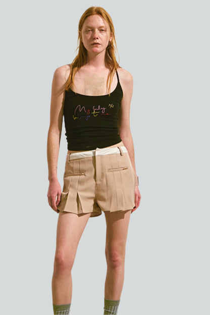 Candy Pleat Slim Pants