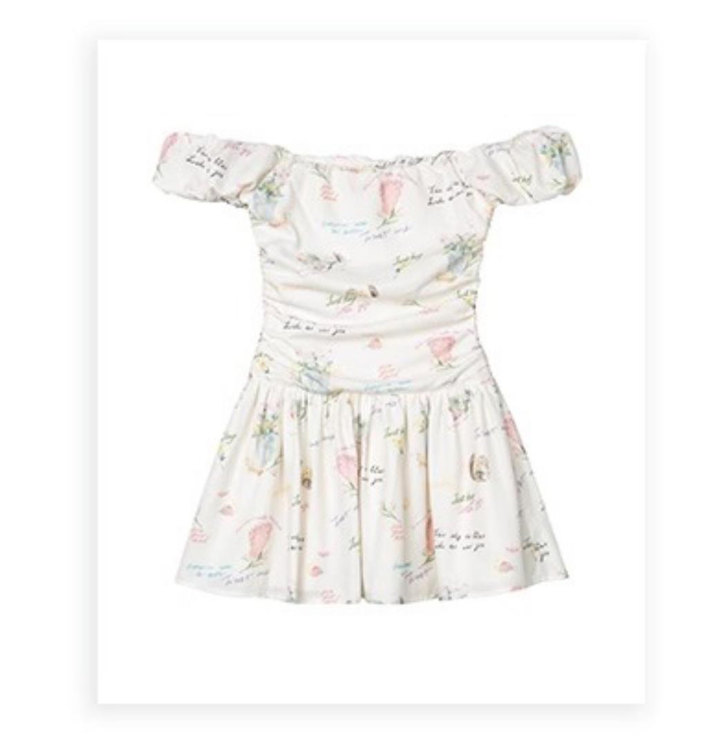 Pastel Lotus Neck-Tie Oriental Dress