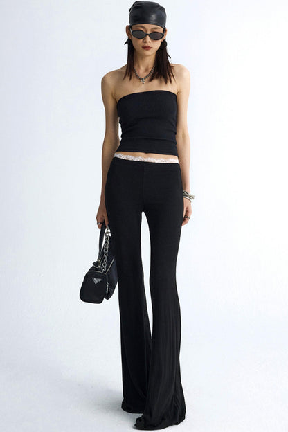 Chic Colorblock Flare Pants