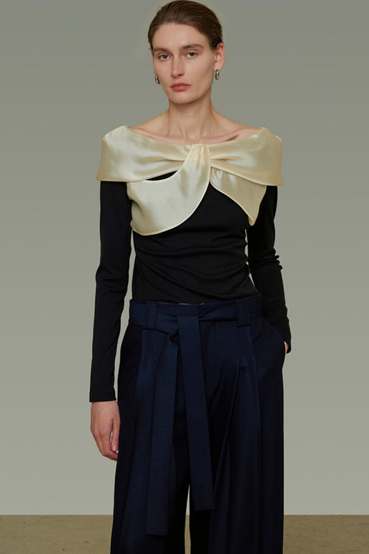 Patchwork Slimming Sweater