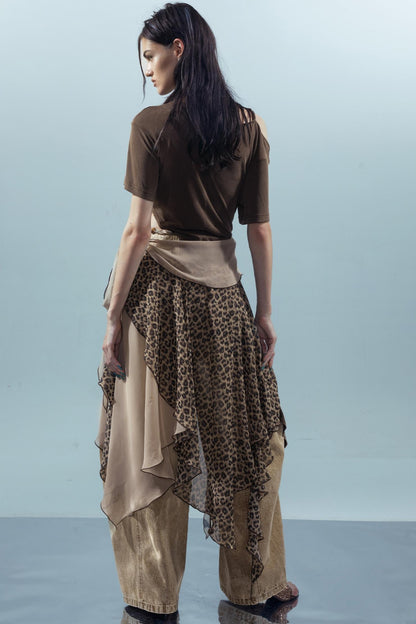 Off-Shoulder Irregular Tee