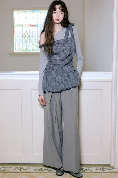 Asymmetrical Polka Dot Top