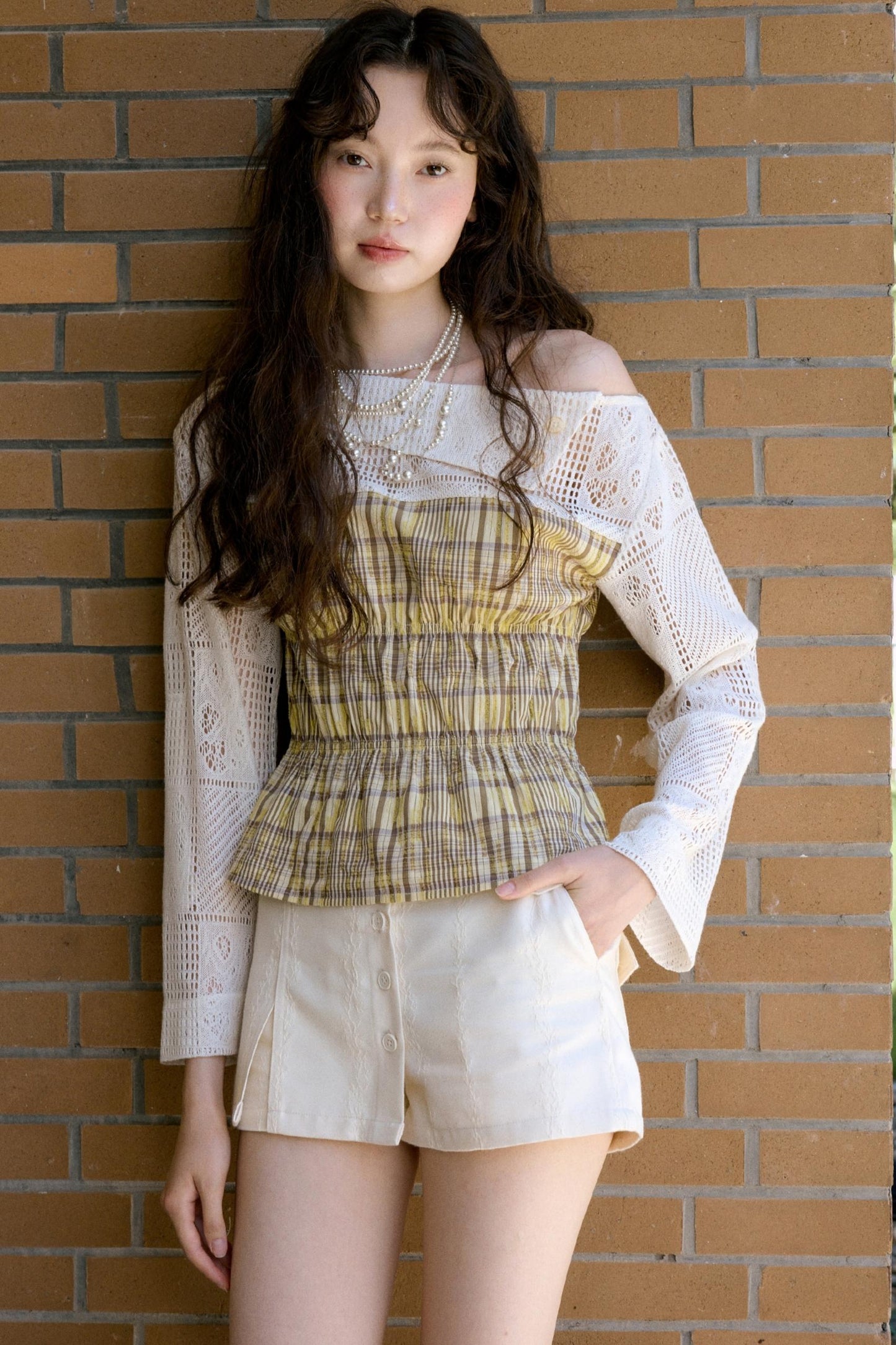 Apricot Yellow Bohemian Top Skirt Set-Up