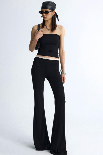 Chic Colorblock Flare Pants