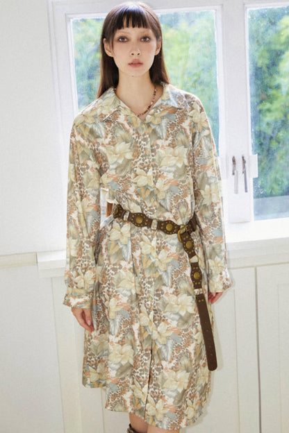 Loose Fit Long Shirt Dress