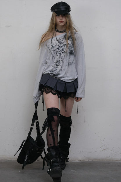 Slouchy One-Shoulder Tee