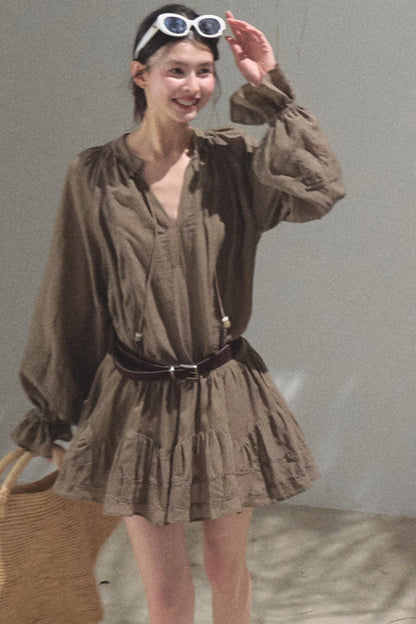 Bubble Sleeve Skirt Set-Up