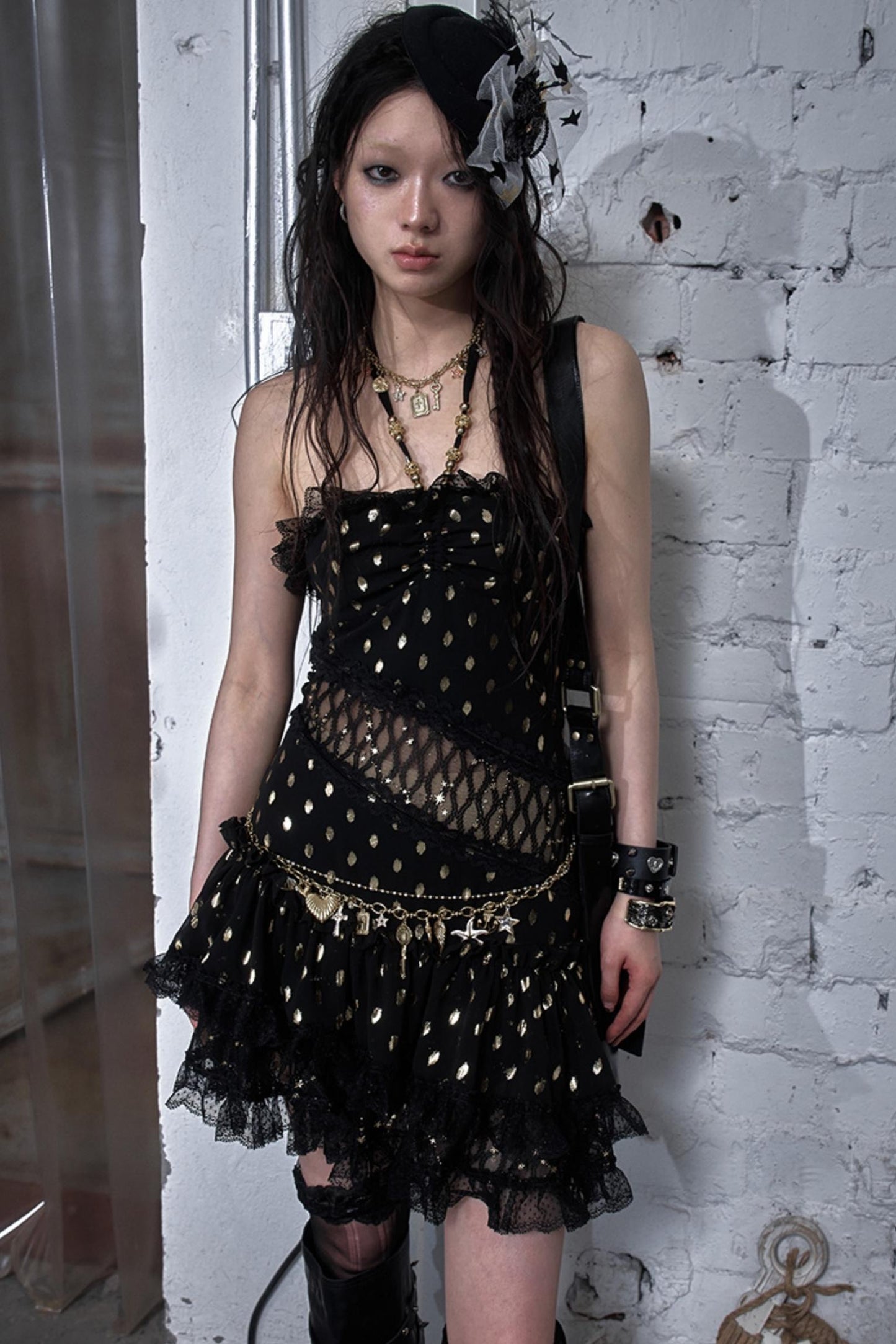 Lace Polka Dot Dress