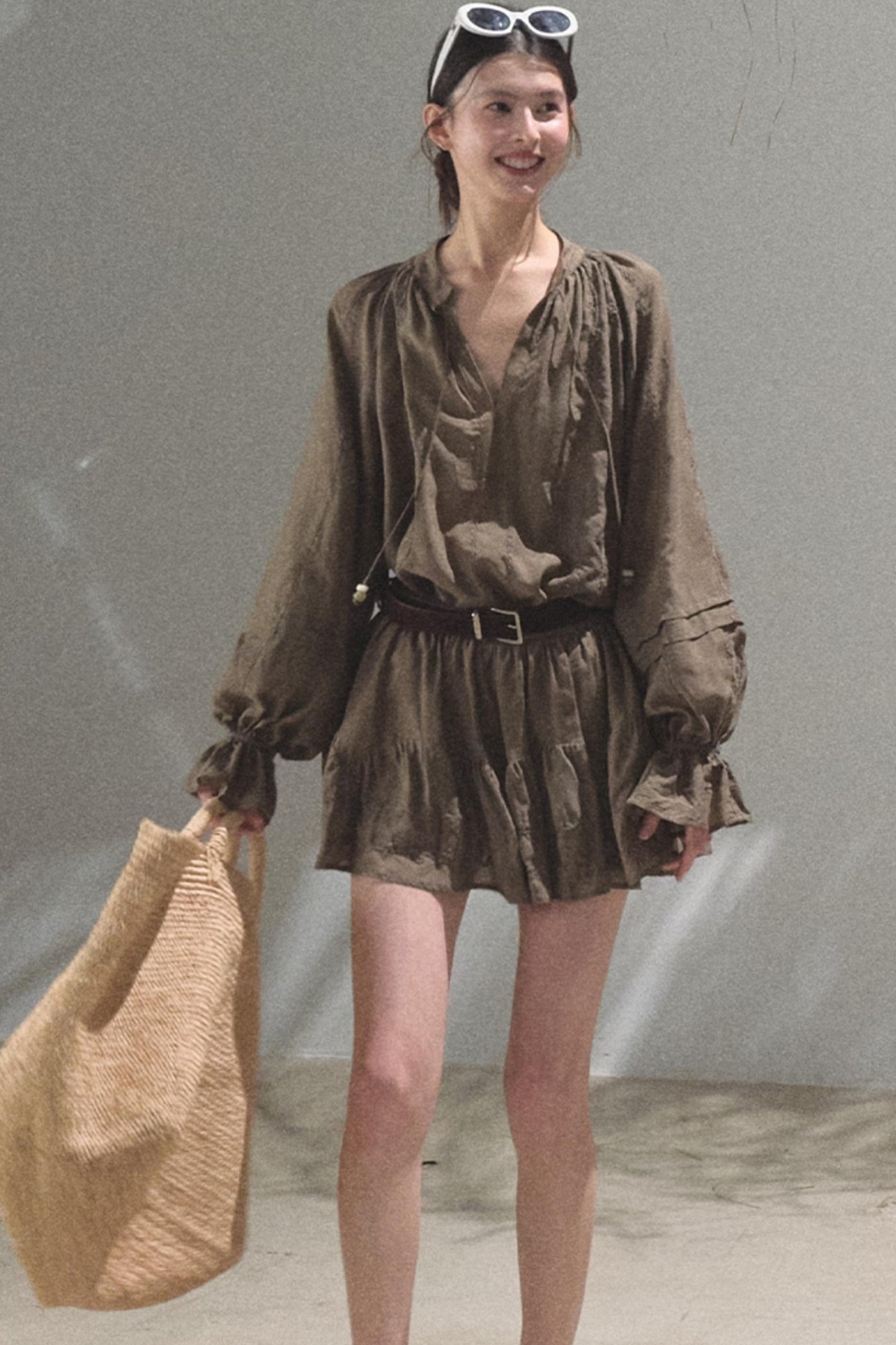 Bubble Sleeve Skirt Set-Up