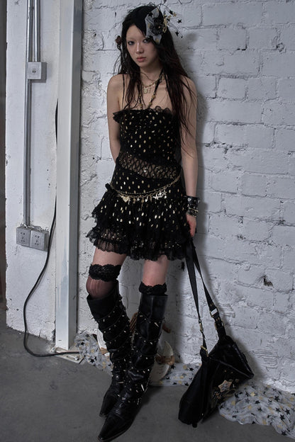 Lace Polka Dot Dress