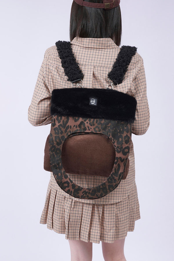 Leopard Fur Shoulder Bag