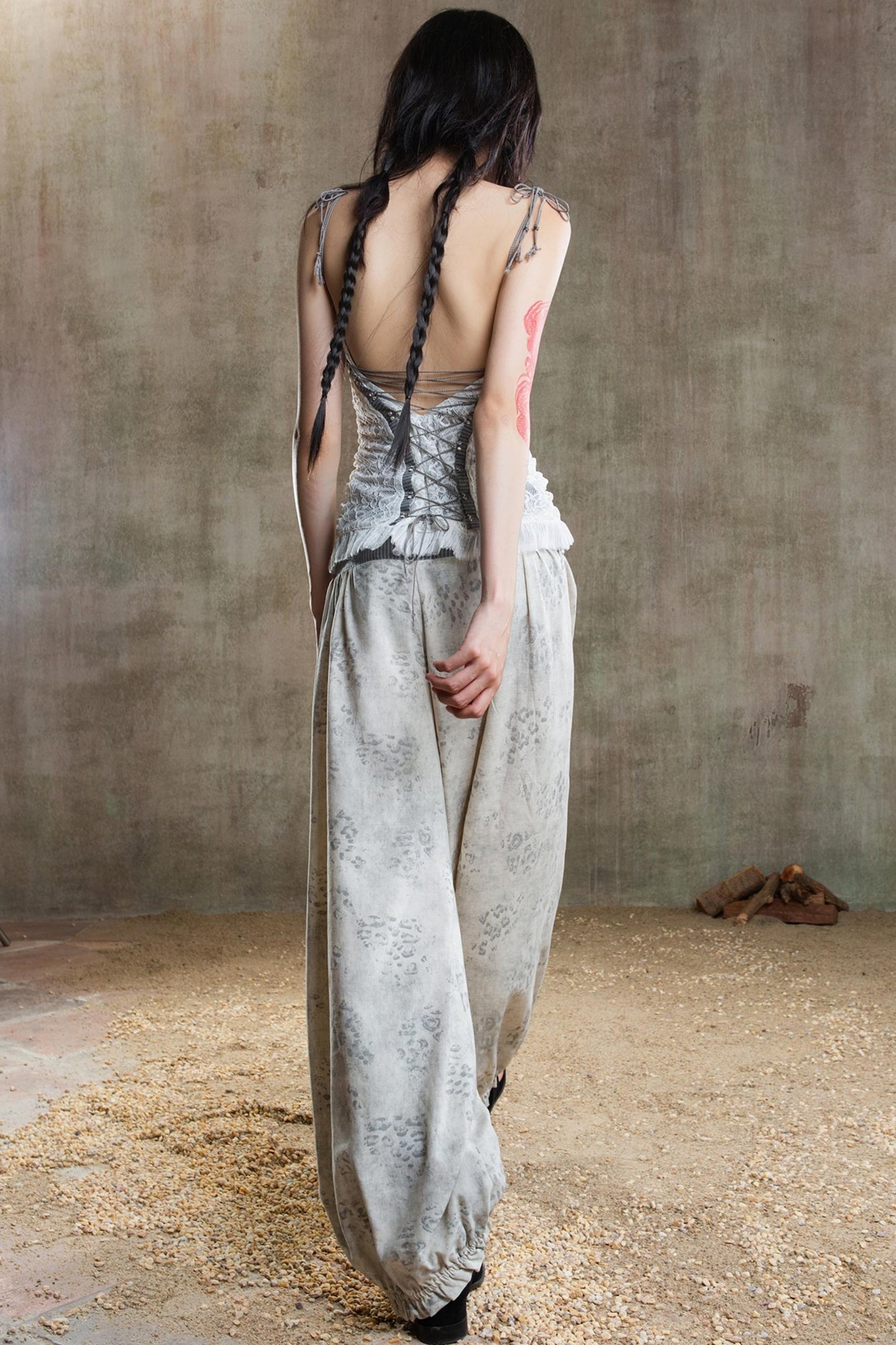 Retro Fishbone Pants