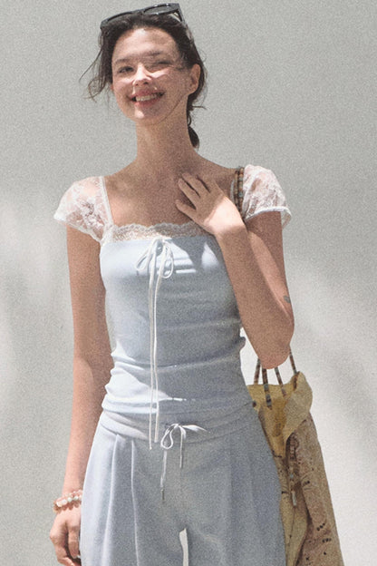 Lace Bow Tee