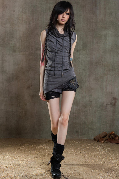 Punk Street Irregular Strappy Shorts