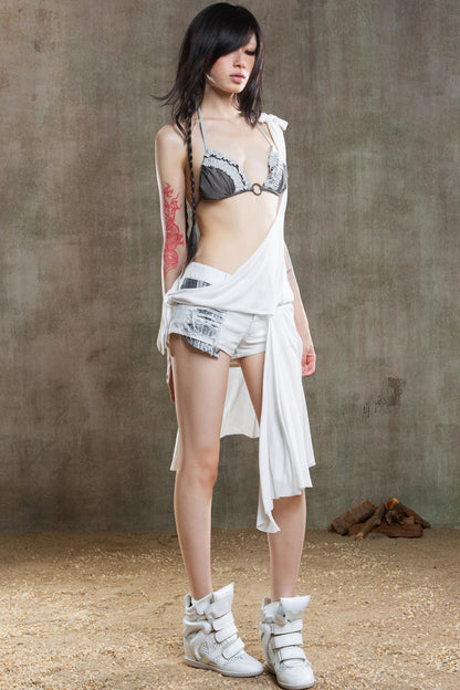 Multi-Wear Denim Shorts