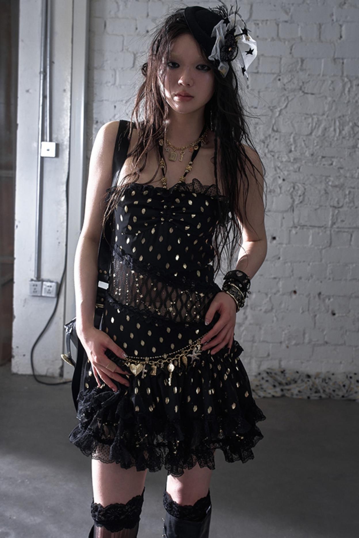 Lace Polka Dot Dress