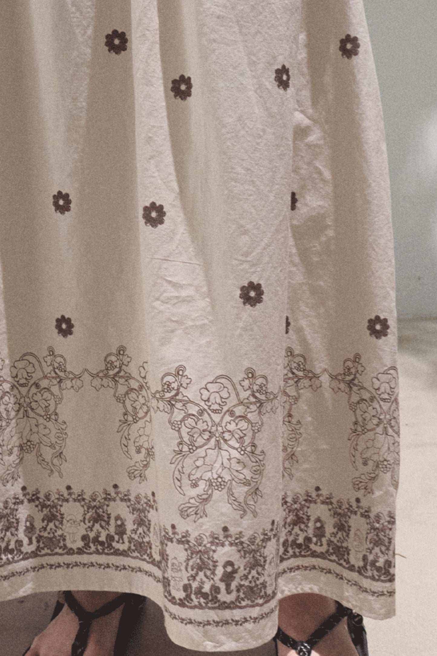 Luminous Cotton Tea Dress