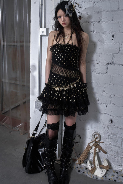 Lace Polka Dot Dress