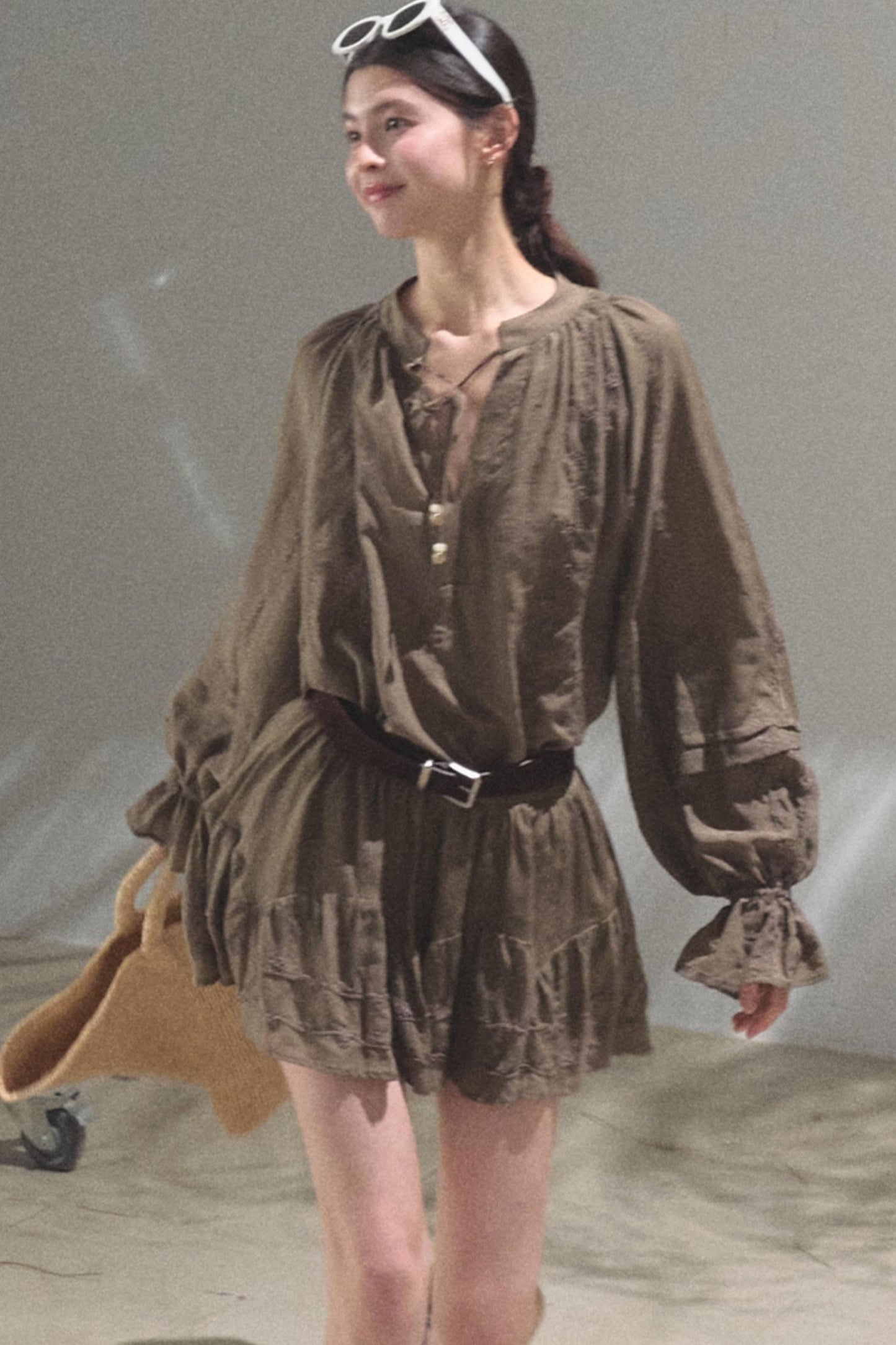 Bubble Sleeve Skirt Set-Up