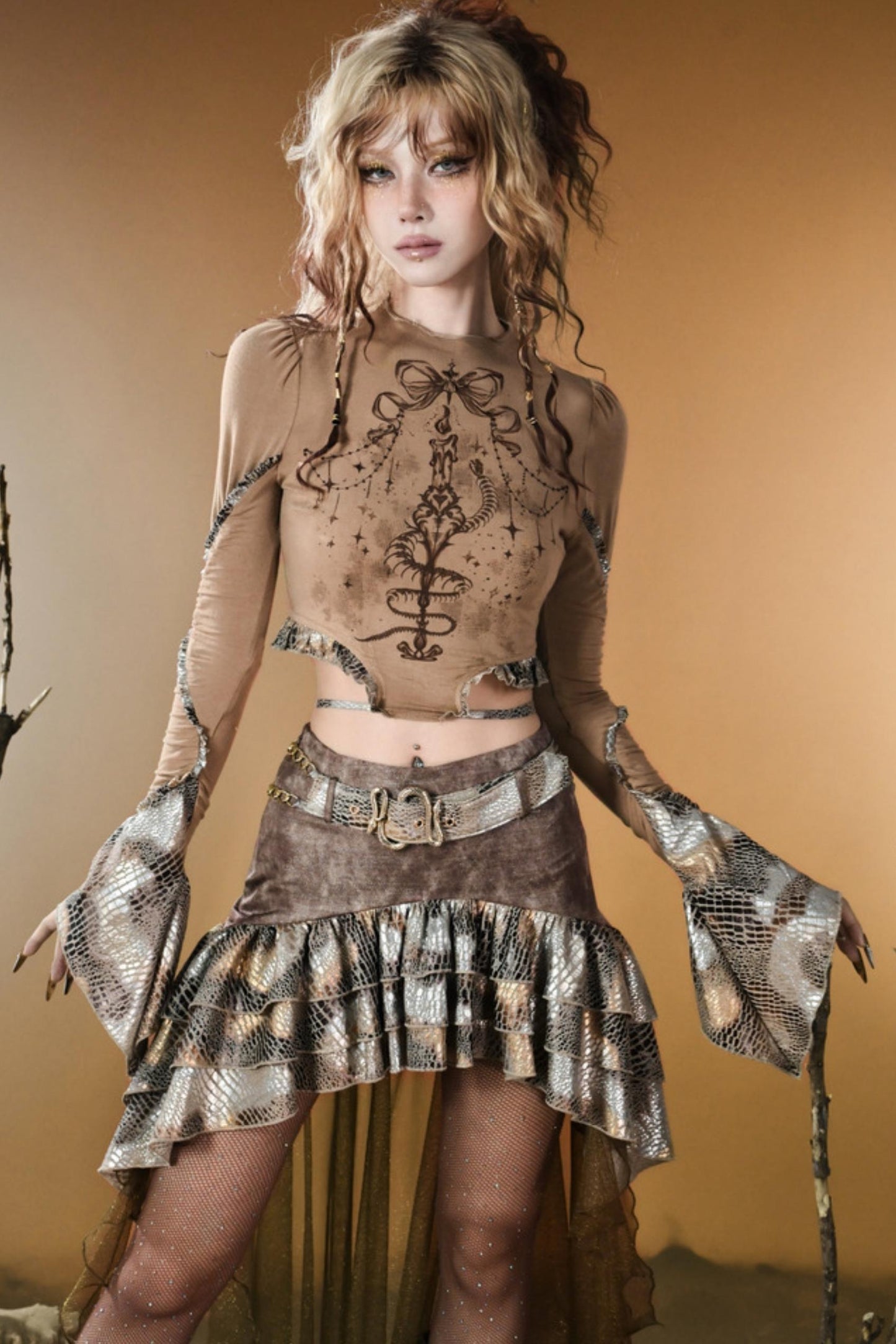 Snake Decree Long-Sleeved Top