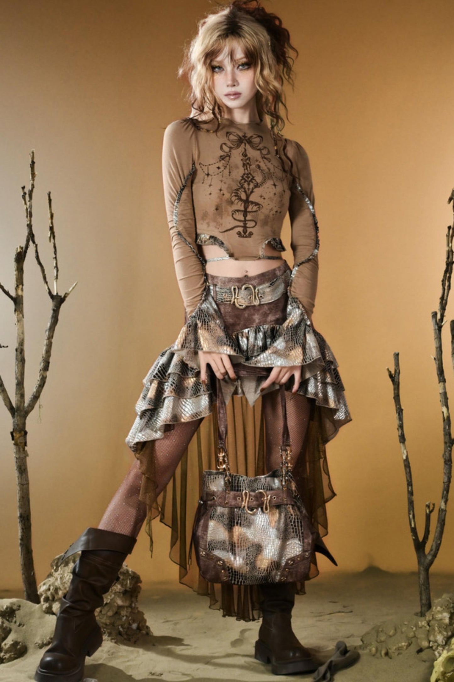 Snake Decree Long-Sleeved Top