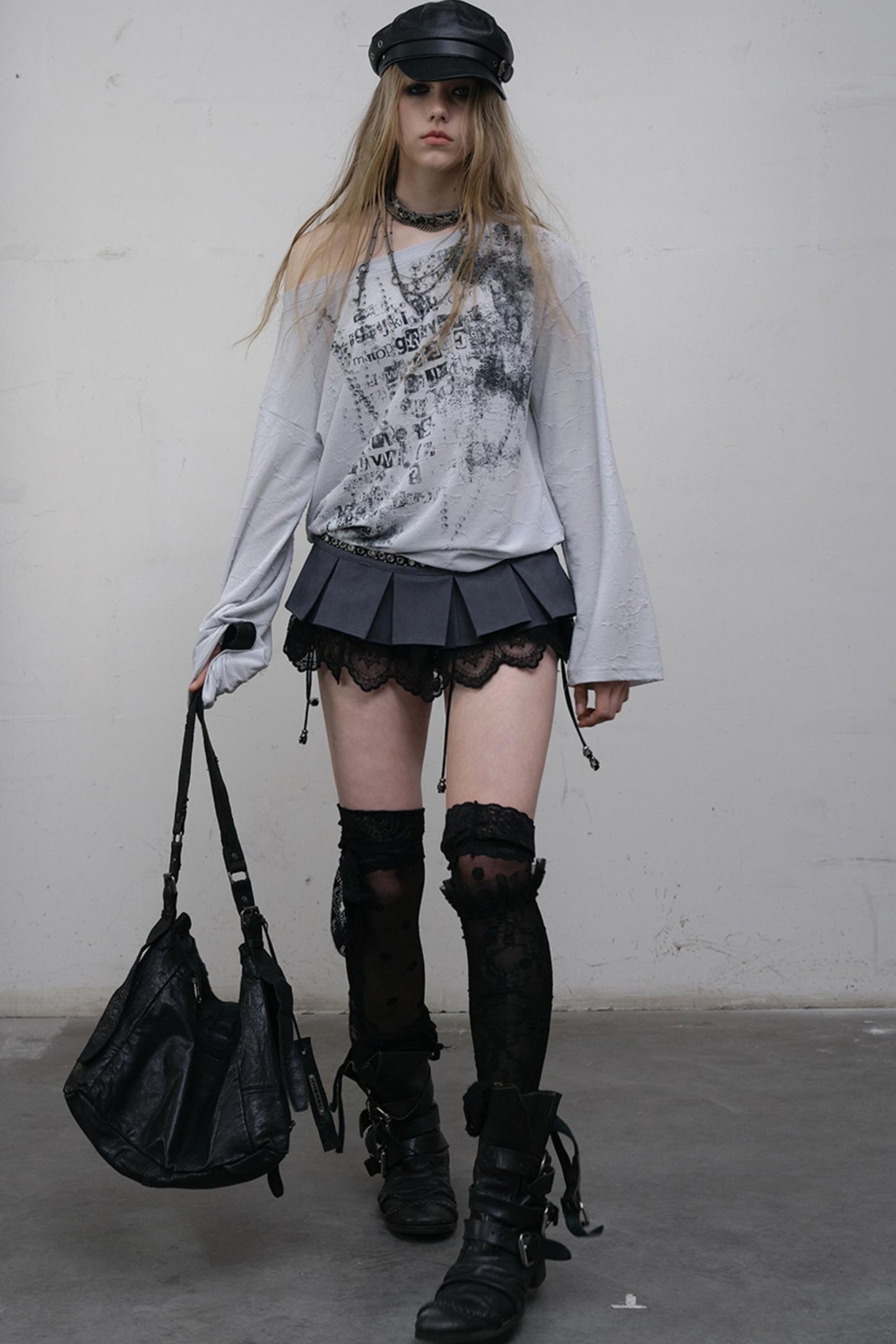 Slouchy One-Shoulder Tee