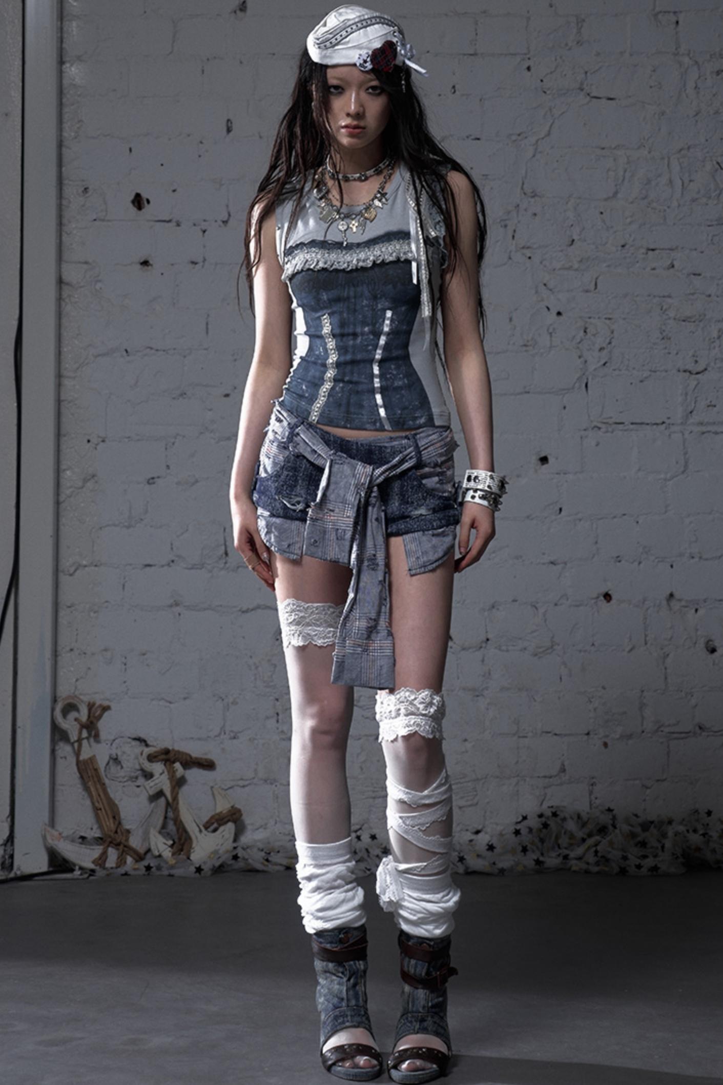 Slim Fit Street Punk Pants