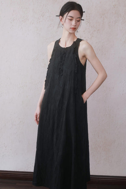 Beige Black Underdress