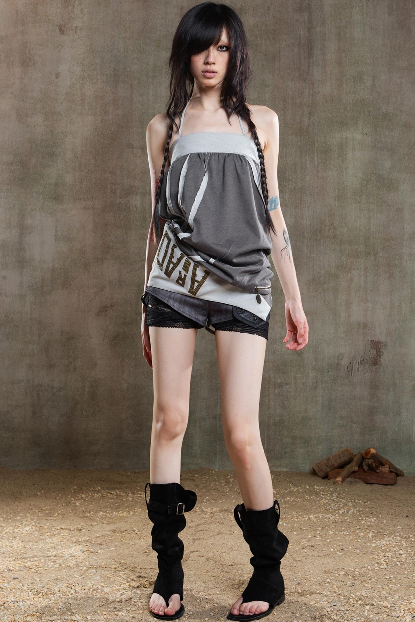 Punk Street Irregular Strappy Shorts