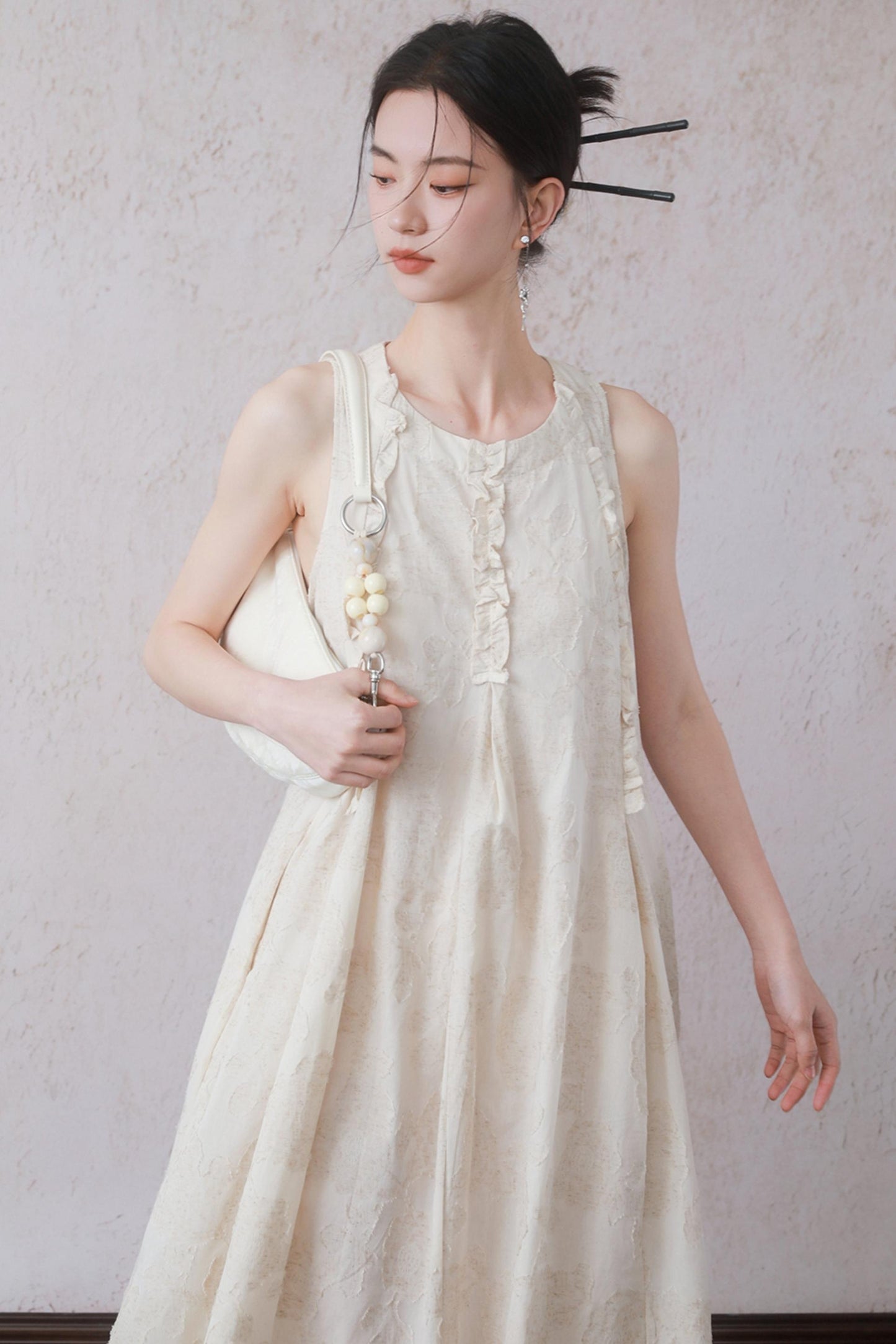 Beige Black Underdress