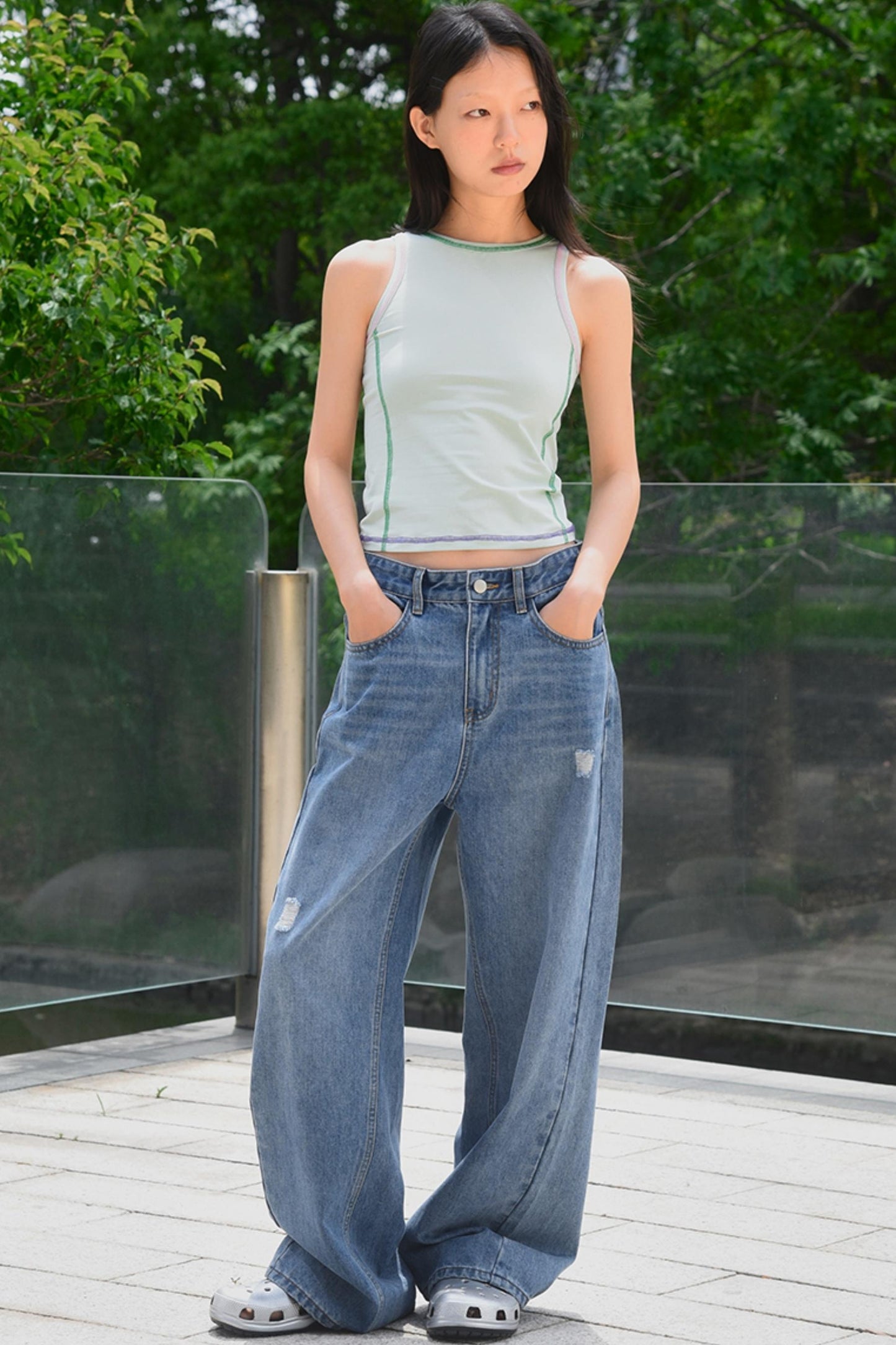 Vibrant Contrast Slim Tank