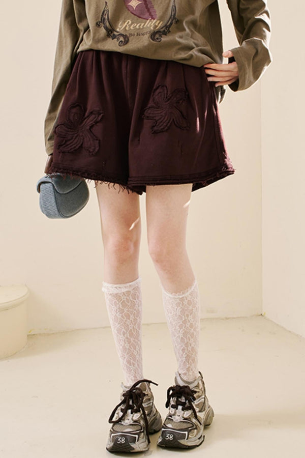 Relaxed Floral Sweatpants