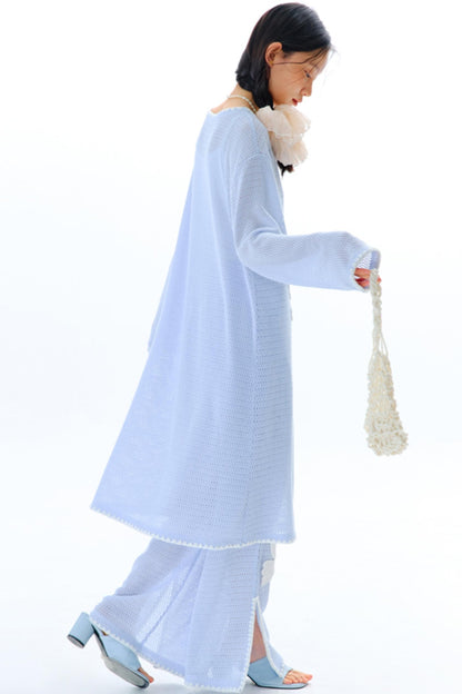 Sea Asuka Embroidered Knit Dress