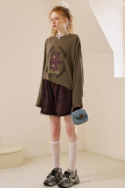 Relaxed Floral Sweatpants