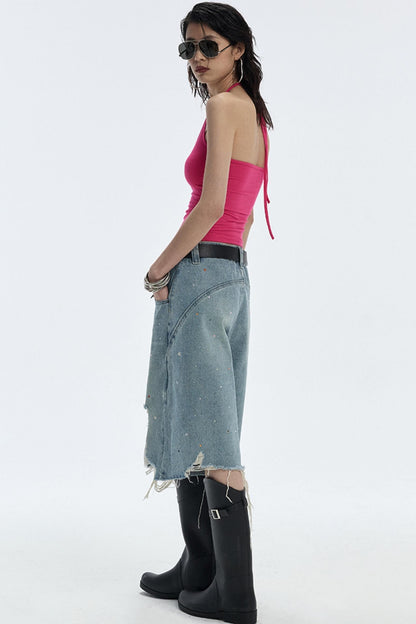 Starry Diamond Denim Pants