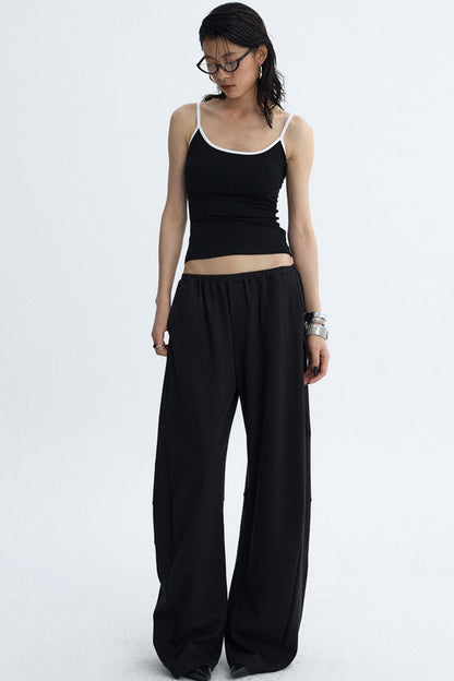 Solid Color U-Tie Slim Camisole