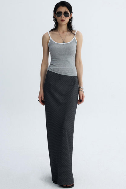 Solid Color U-Tie Slim Camisole