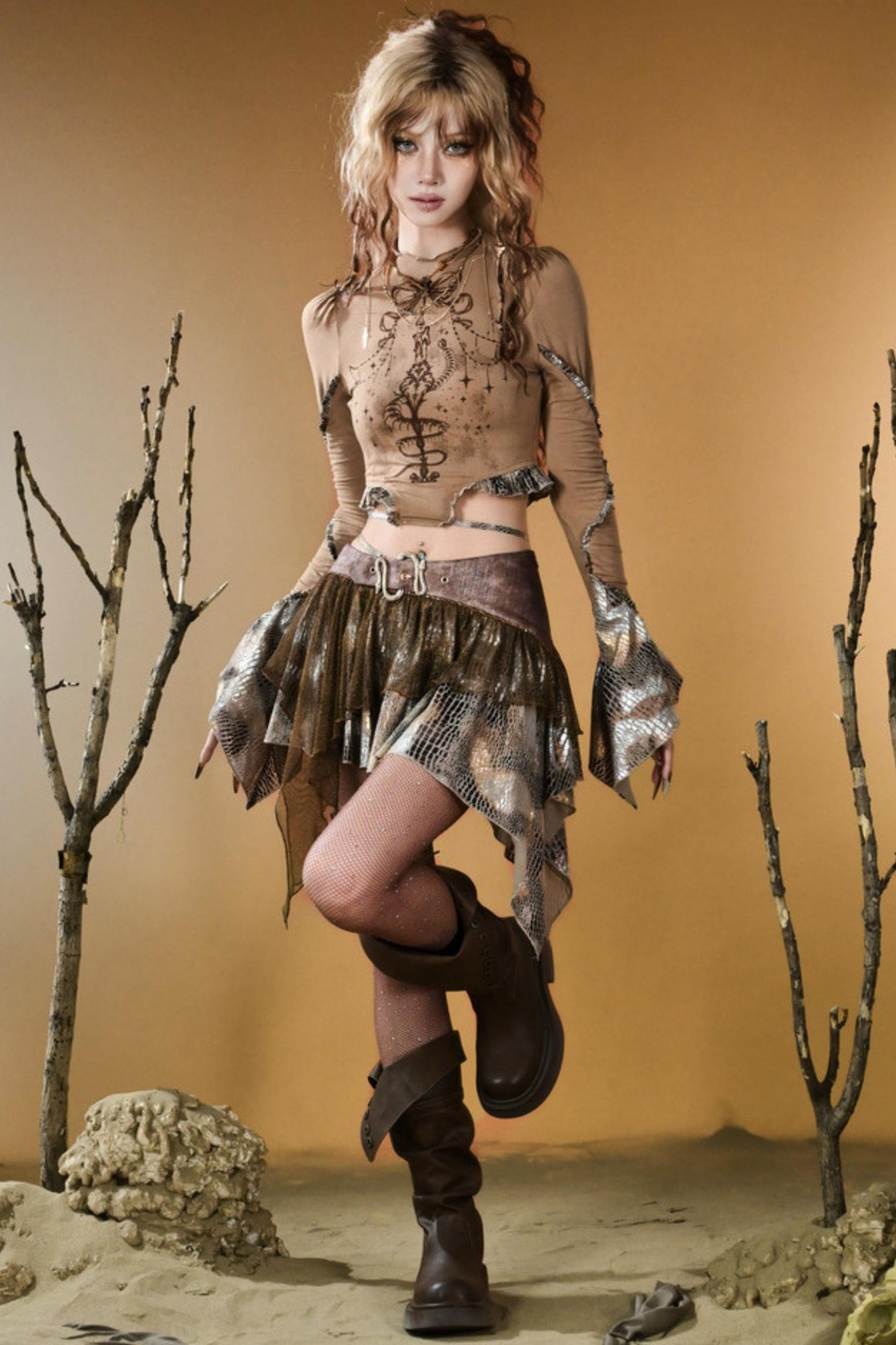 Snake Decree Long-Sleeved Top