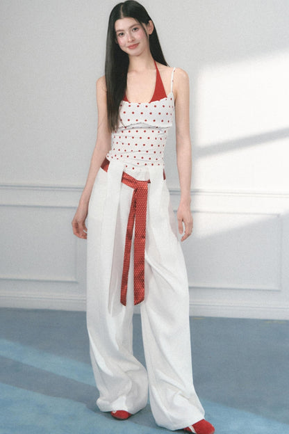 Polka Dot Wide Leg Pants